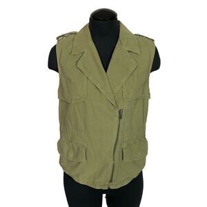 Madewell Safari Green Military Utility Vest - Women’s S